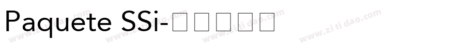 Paquete SSi字体转换